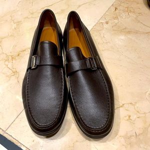 NWOT Bally Dark Brown Colbar Loafers